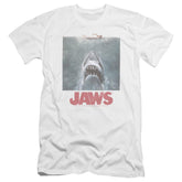 Jaws Distressed Jaws Men's Ultra-Soft 30/1 Cotton Slim Short-Sleeve T-Shirt